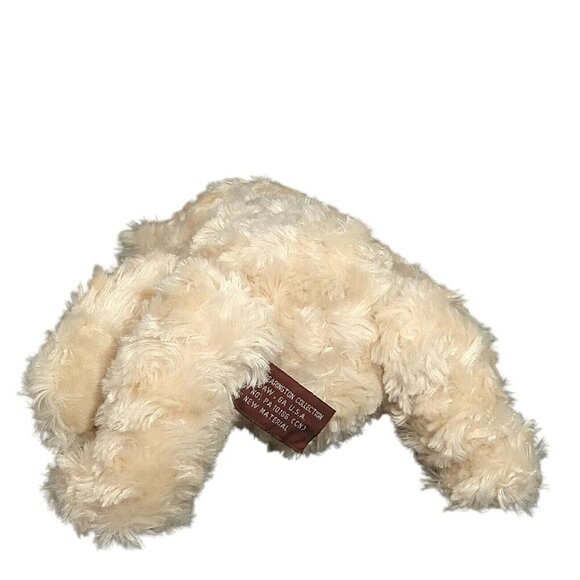 The Bearington Collection Teddy Bear Plush Stuffed Animal Toy Tan With Bow 9 in - Picture 4 of 7